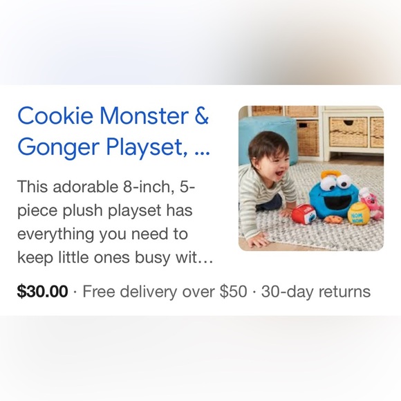 Sesame Street Blue and Pink Stuffed Animals Set - Picture 5 of 5